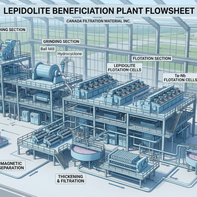 LEPIDOLITE BENEFICIATION PLANT FLOWSHEET